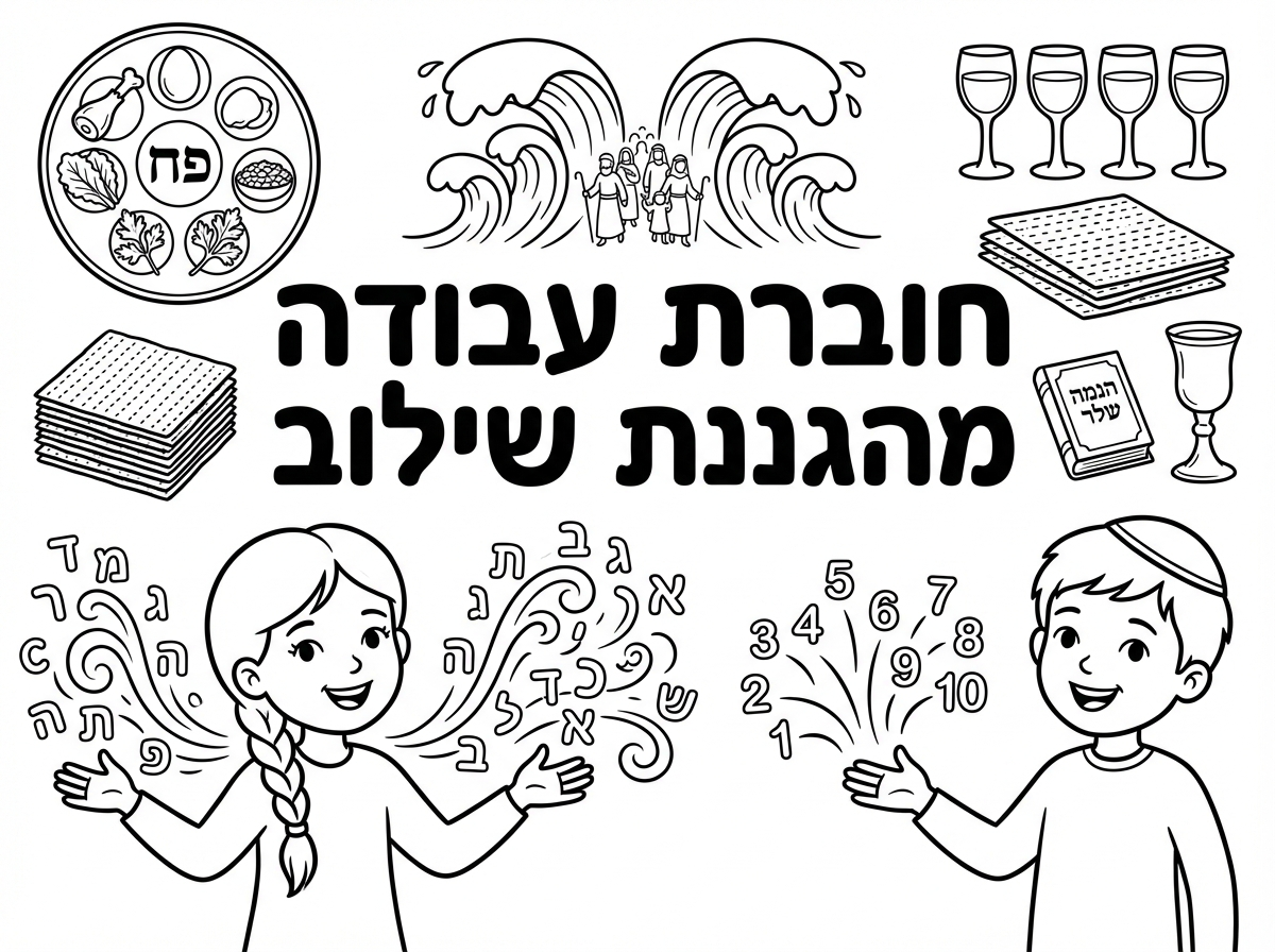 מדברים? אוקיי. אני צריכה שתשנה לי את כל העץ הגדול הפורח להוריד. שהילדה תהיה בלי כיפה עם קוקו או עם צמה, פותחת ידיים ויוצא ממנה מלא אותיות. הילד ישאר עם כיפה, פותח את היד ויוצא ממנו מספרים. ושיהיה כתוב חוברת עבודה מהגננת שילוב. תודה.