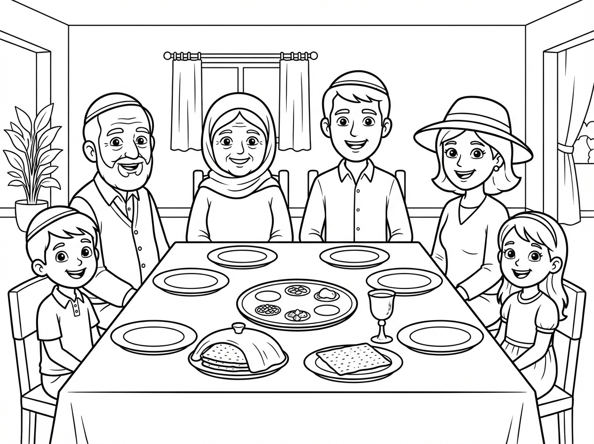 אופס, למה אין להם כיפה על הראש? אמא וסבתא ללא כובע או מטפחת כיסוי ראש.
אשמח לתיקון