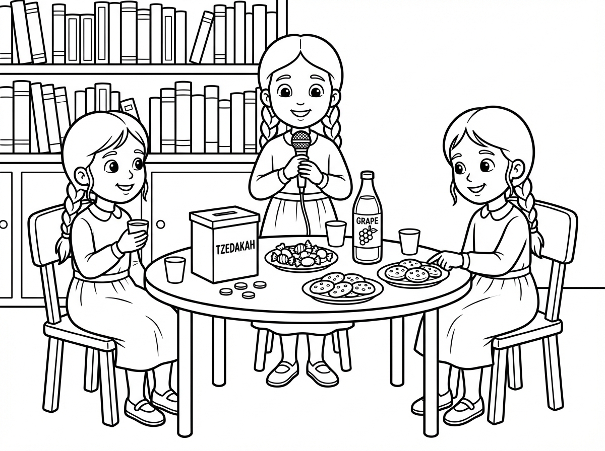 הילדות חושבות על כסאות 

ואין דובים בספריה