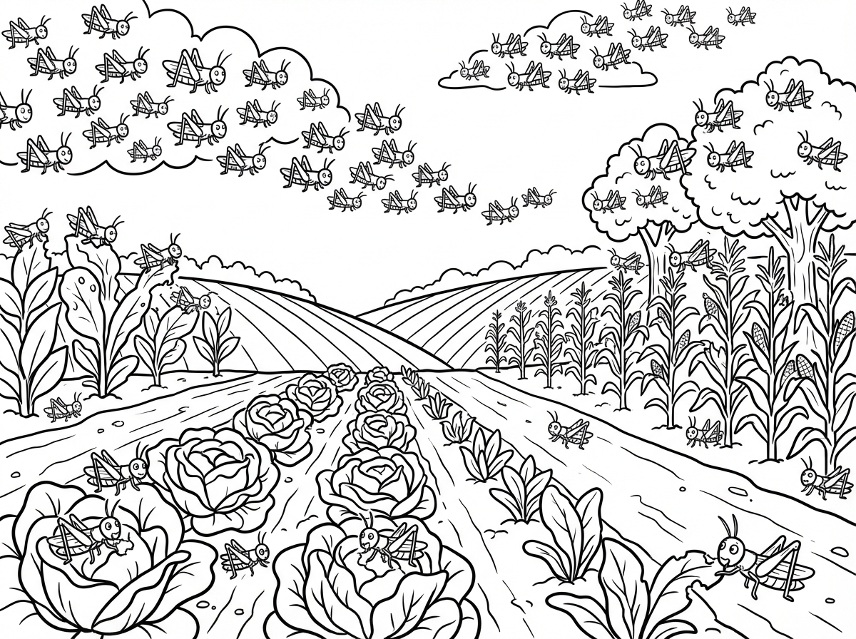 בסגנון דומה צור תמונה של מכת ארבה