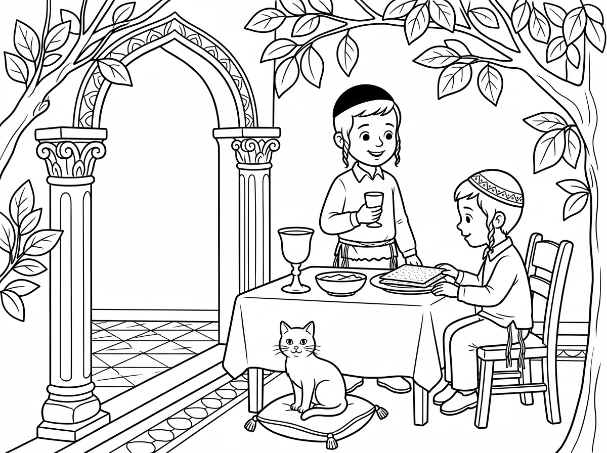 אשמח אם תוכל בהגדה שבתמונה להחליף את הילדה והבן ל2 ילדים חבדניקין עם עיפה וציצית
ולהשאיר את הדף חלא שינוי נוסף