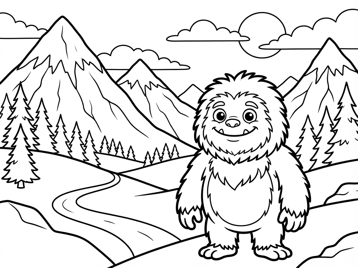 נא להמיר את התמונה לדף צביעה ולהוסיף רקע נוף הררי מדהים