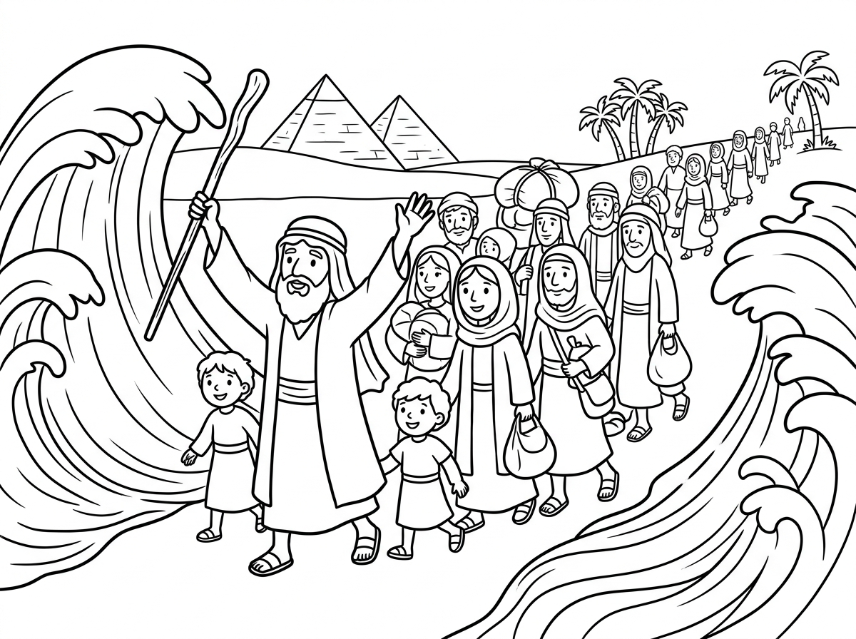 תעשה לי דף צביעה שבני ישראל יוצאים ממצרים