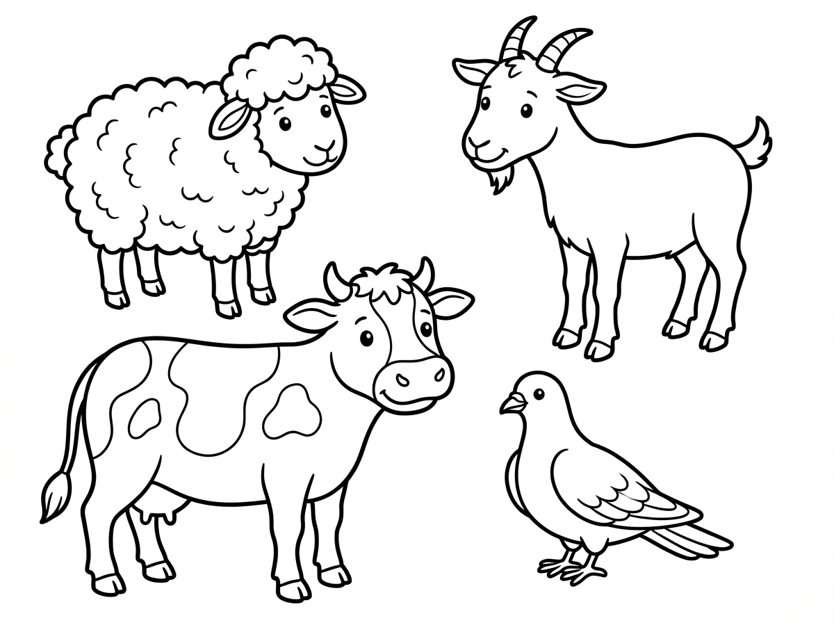 תייצר לי ציור על הסוגי חיות של הקורבנות