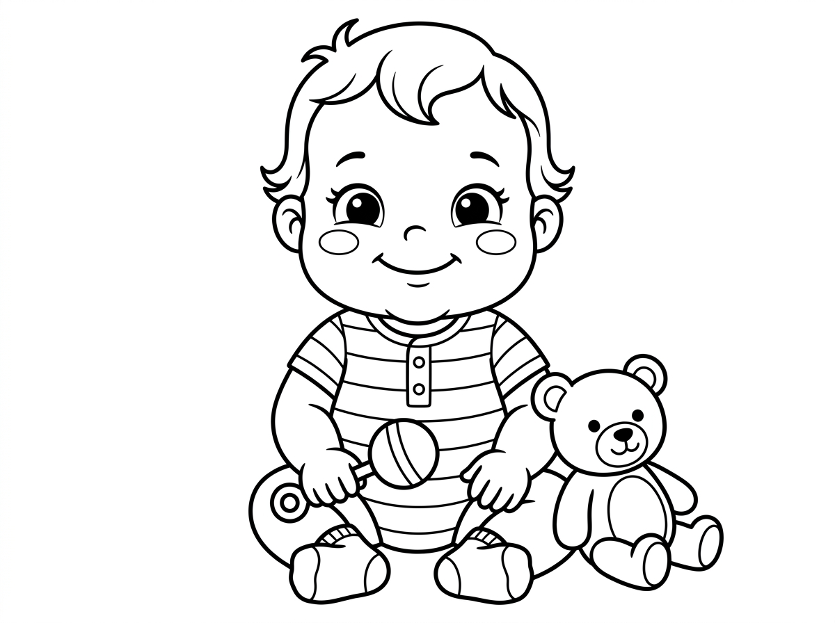 הי
תיצור לי ציור לצביעה, של תינוק מתוק