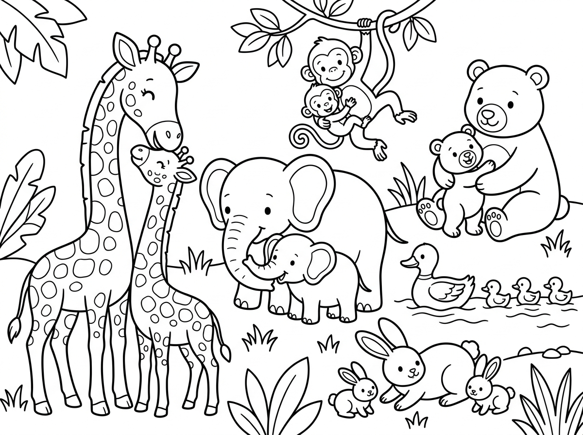 היי
צייר לי בבקשה ציור של חיות מכל סוג שיהיה אמא ותינוק