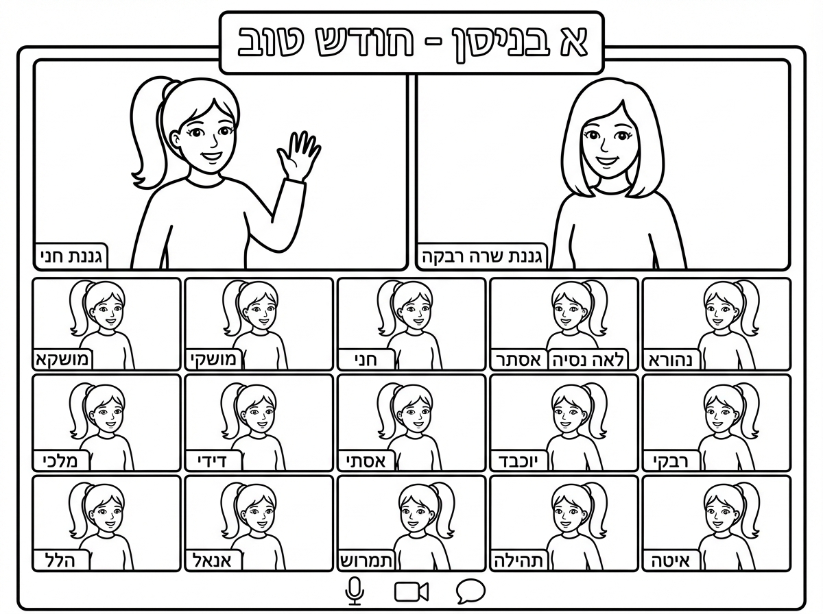 כולם גם הגננות וגם הילדות עם שרוול ארוך
הגננת שרה רבקה
הגננת חני
לא המורה