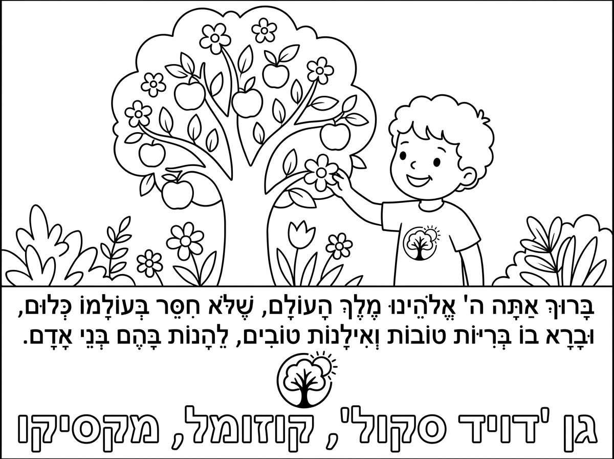 Blessing of the Trees with custom logo and text