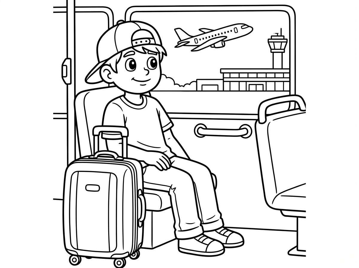 תעשה לי ילד בן 15 באוטובוס עם מזוודה וכובע קסקט
בדרך לשדה התעופה