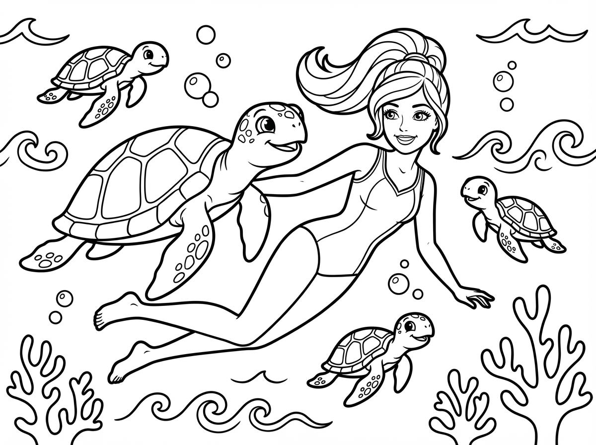 צבים וברבי שוחים יחד