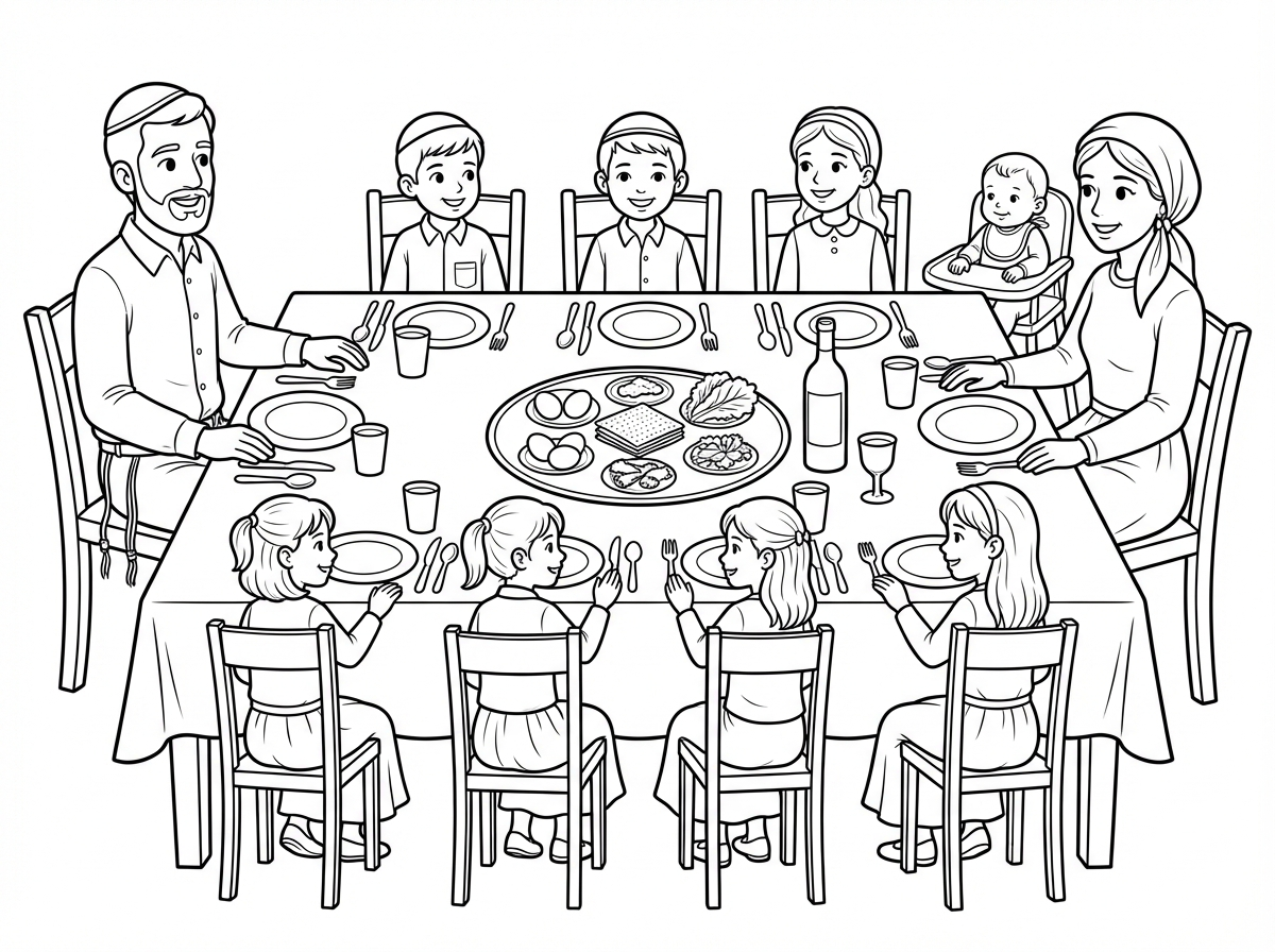 בצד ימין עשית ילדה עם כיפה וצמות. צריך שהיא תהיה בלי כיפה. ואשמח שתוסיף תינוקת בכיסא אוכל במקום הילד בצד האמא. תודה