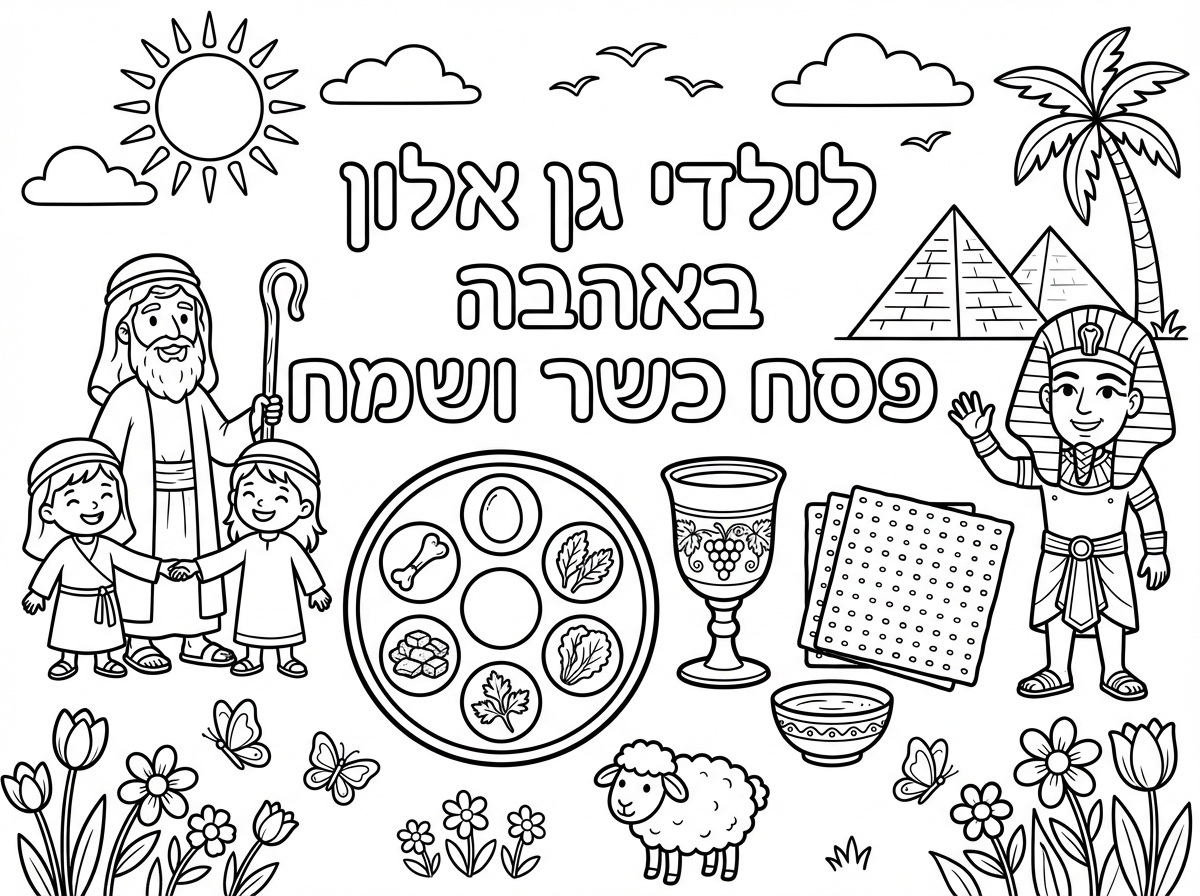 לילדי גן אלון באהבה פסח כשר ושמח