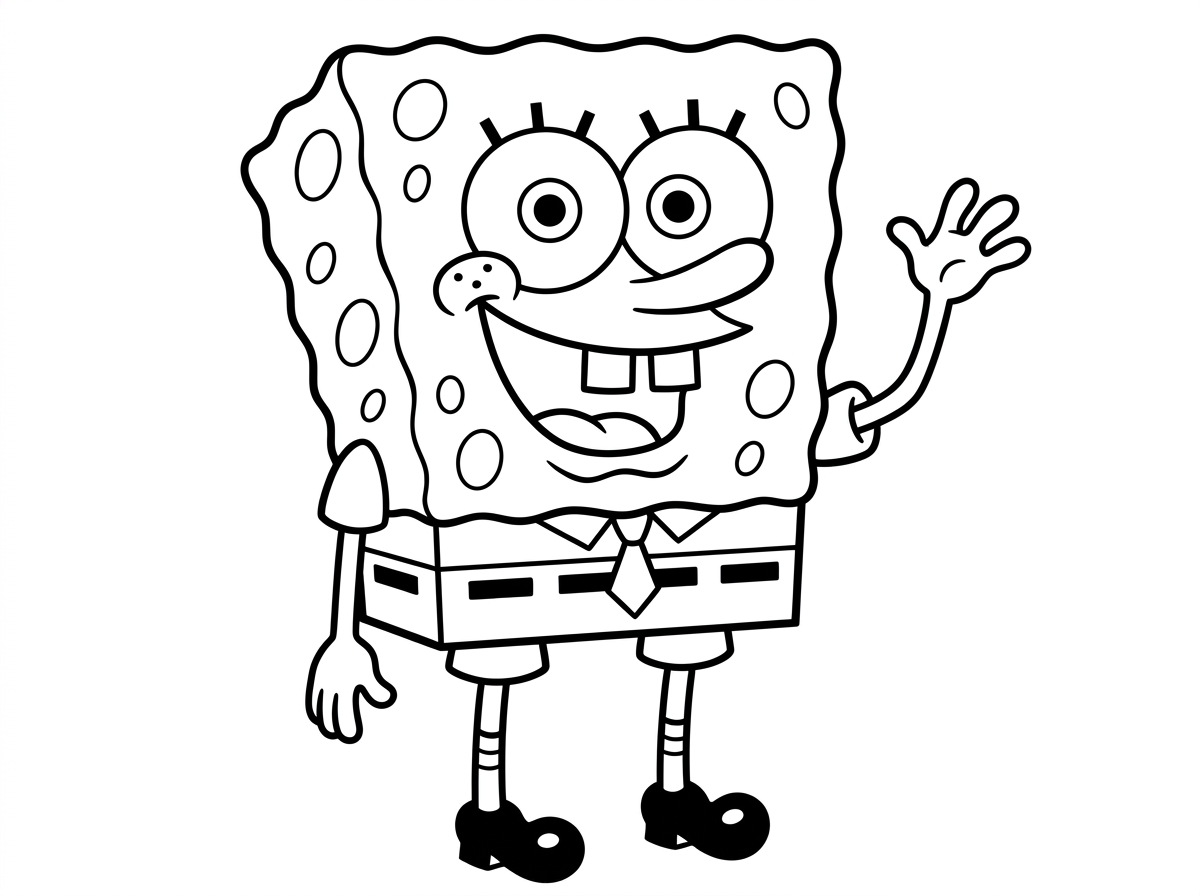 דף צביעה של בוב ספוג