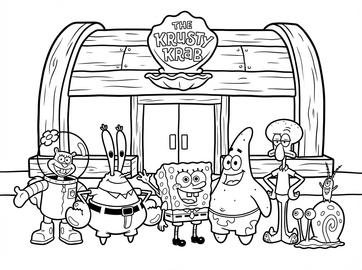 כל הדמויות מבובספוג מול הסרטן הפריך