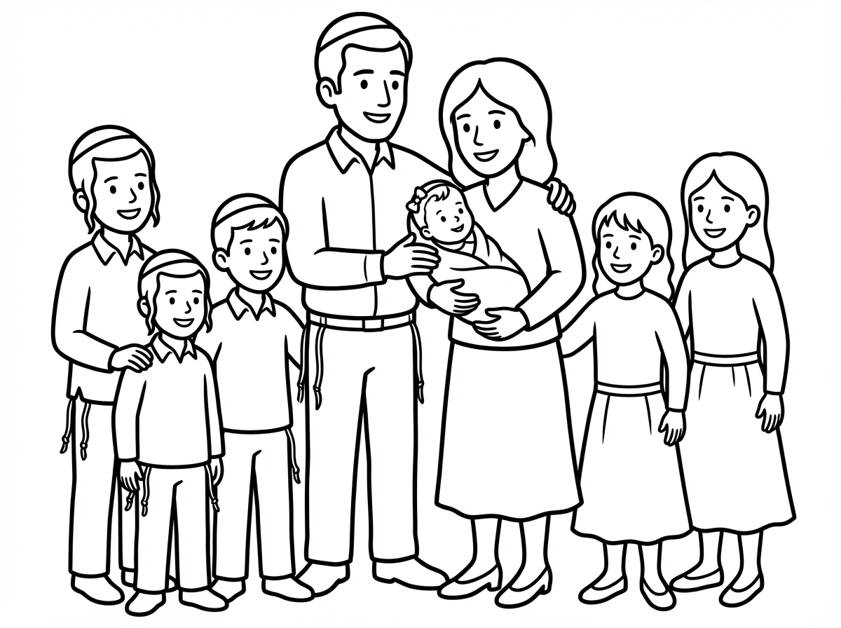 יפה אבל שהילדים היו יותר גדלים והבנים עם ציצית ולא חצאית