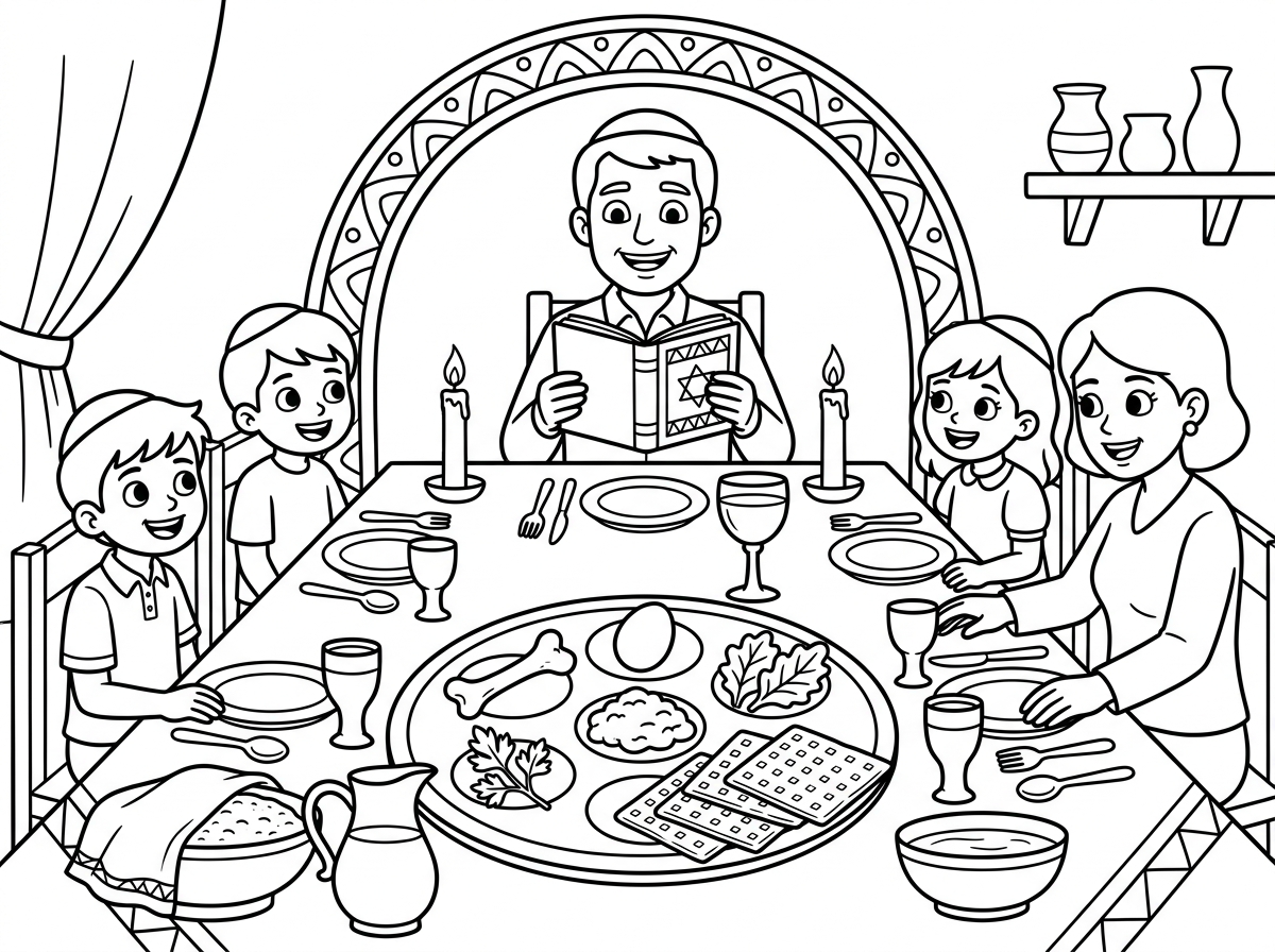 דפי צביעה לפסח