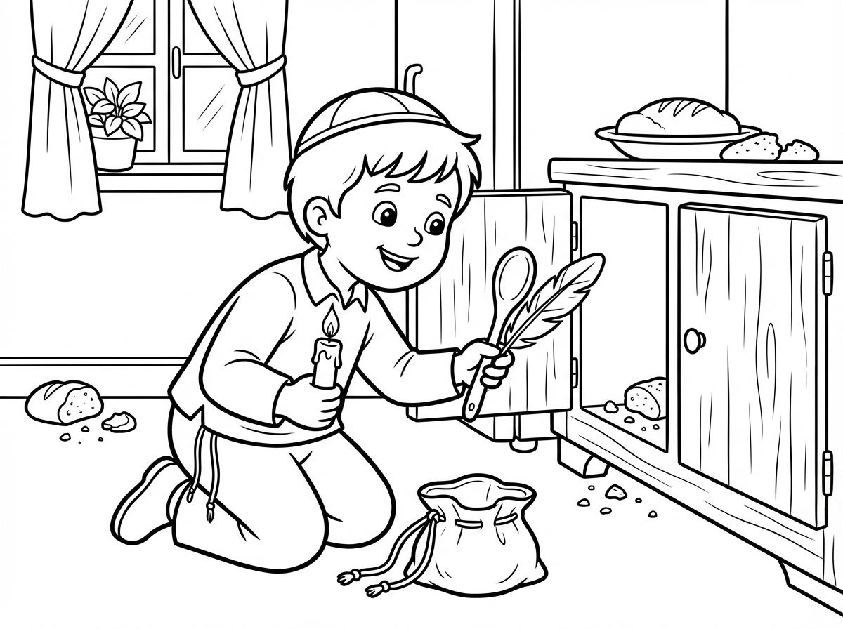 אני רוצה לעצב תמונה של בדיקת חמץ בשביל לההבדיק לשקית של בדיקת חמץ