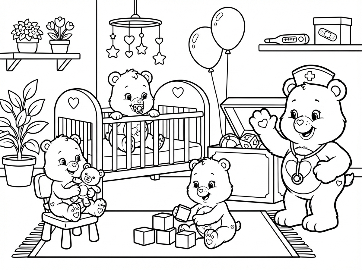 תינוקות של דובוני אכפת לי בבית חולים