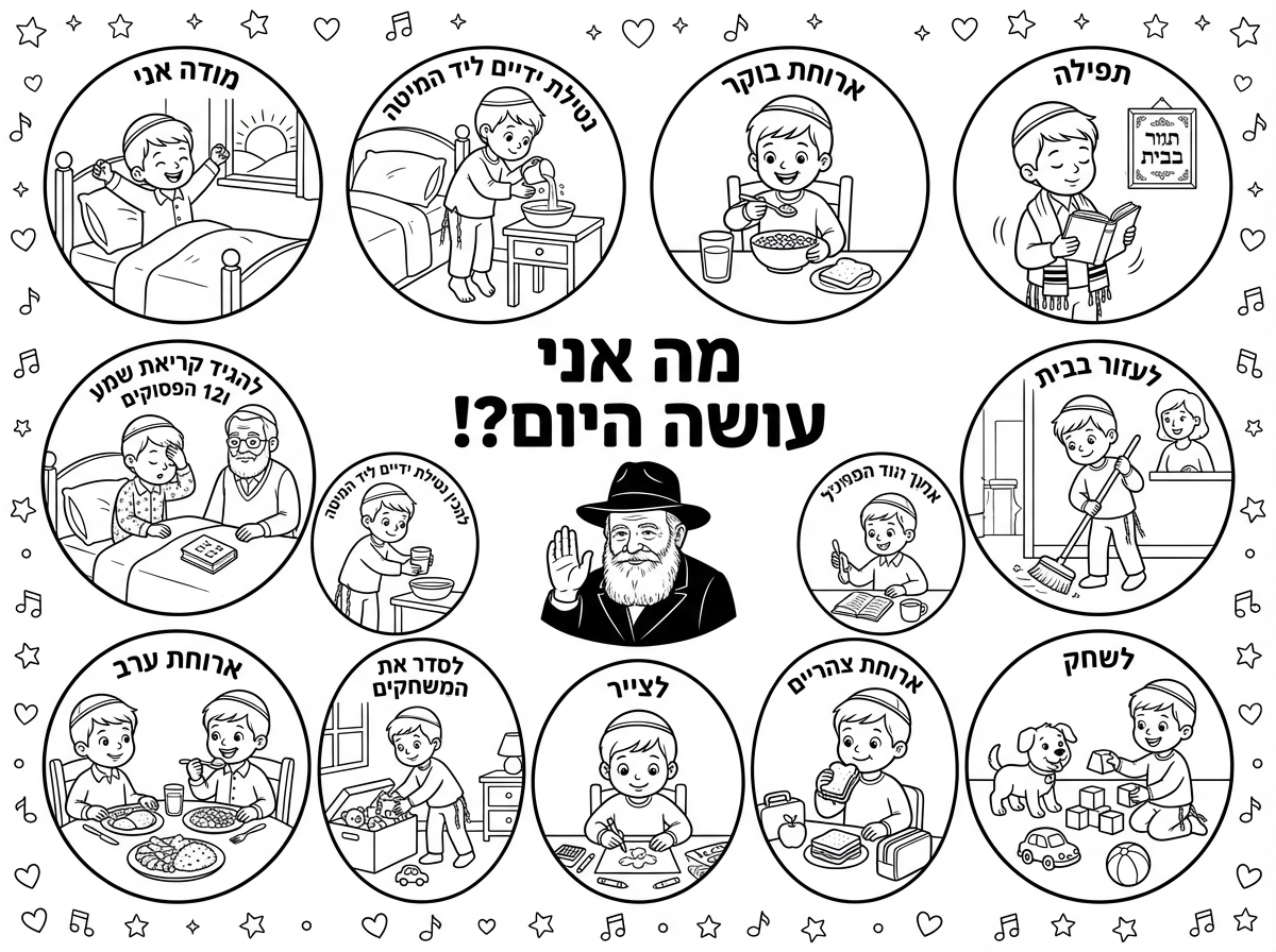 כל התמונות
הילד עם כיפה
חוטי ציצית מהמכנסיים

משחקים בכלל בלי דובים!!!

נטילת ידיים ליד המיטה
הרגליים של הילד לא נוגעות בריצפה בכלל

וכל התמונות כל הילדים עם כיפה