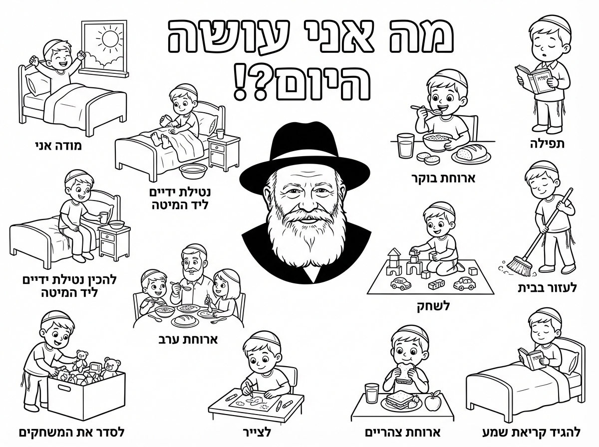 מקסים
לבטל את הכלב והדובים

התמונה נטילת ידיים ליד המיטה
הילד עדין במיטה
בלי לרדת בכלל עם רגליים על הריצפה