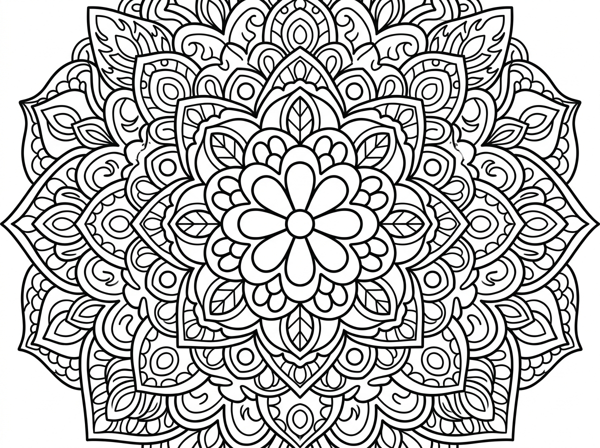 תעשה לי ציור של מנדלה יפה לילד בגיל 12