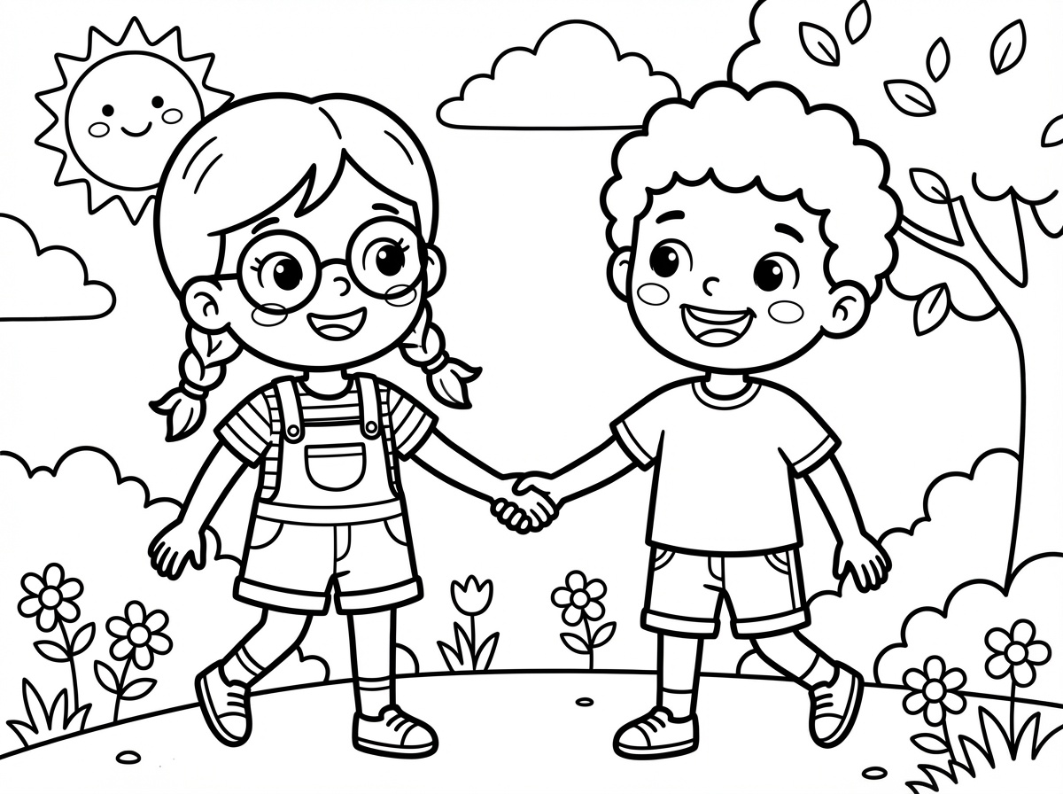 עכשוו תוסיף לילדה עם המשקפיים חברה ותוריד את שני הקטנים