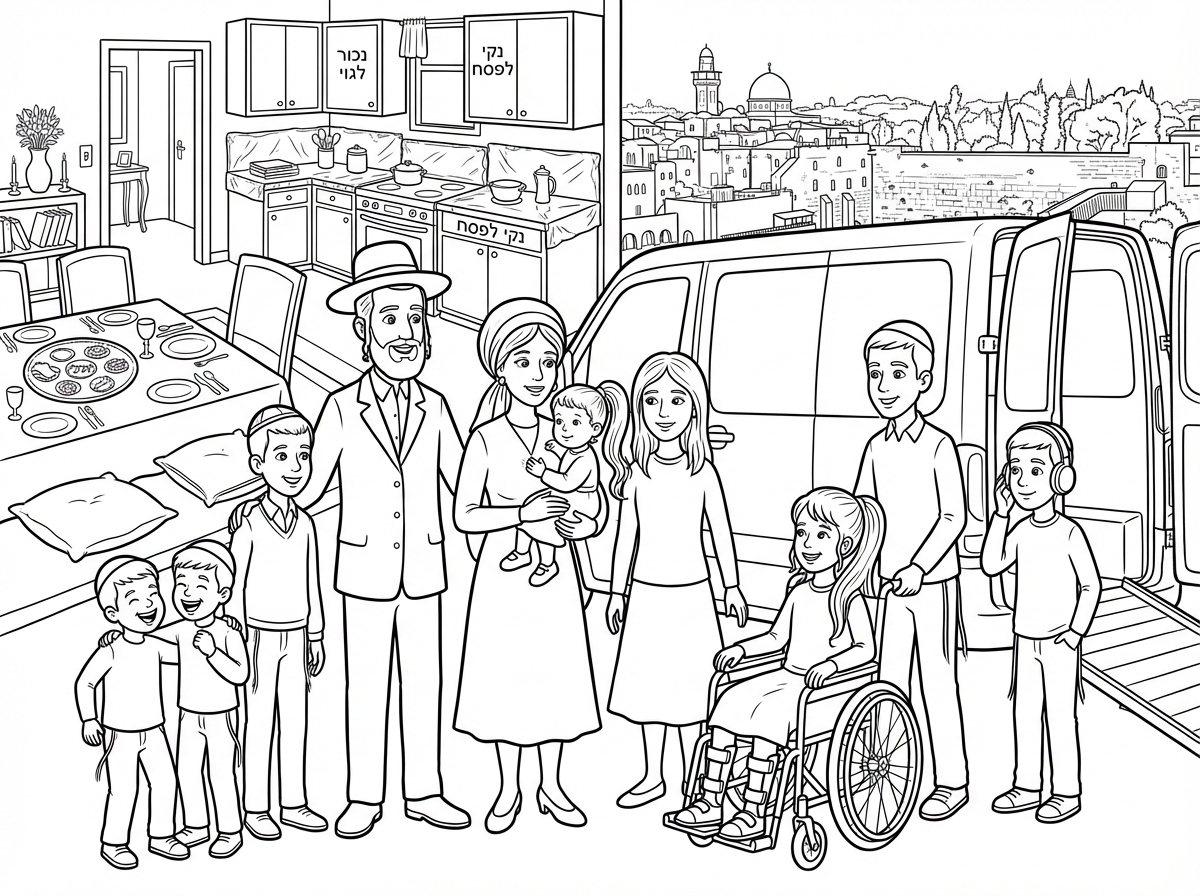 תגיד את הקטע שהאמינו מניקה את הילדה הקטנה, ובצד הרכב שני ילדים בנים לא בן ובת