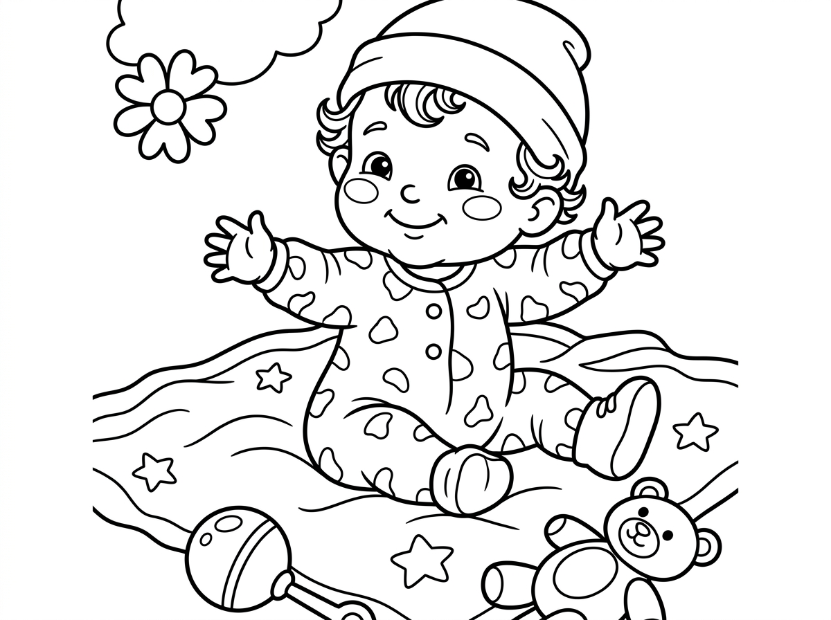 ציור של תינוקת קטנה