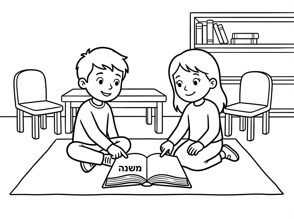 תוכל לעשות שתי ילדים לומדים משנה