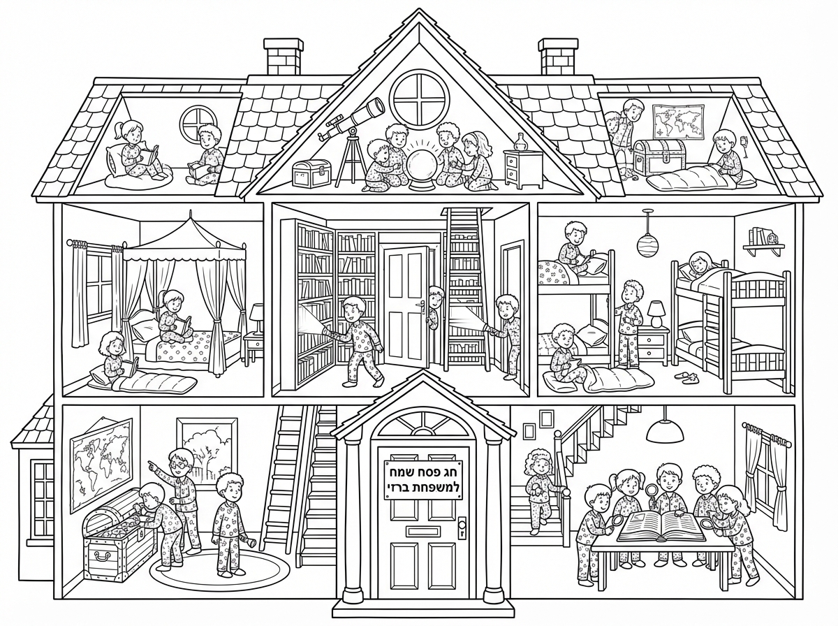 מחטיבת ניצן מוט ושרמלה לדימה ועם מלא חדרי מיסטורין ועם אגדה כזאת מגניבה ויש מיתות ודברים ומלא ילדים בפיג'מות ועל השלט של הבית על הדלת של הבית כתוב חג פסח שמח למשפחת ברזי חג פסח שמח למשפחת ברזי.