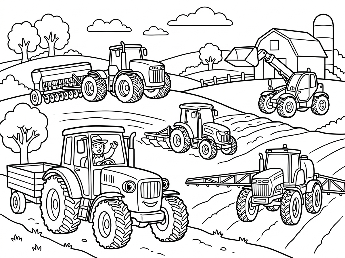 סוגי טרקטורים בחווה