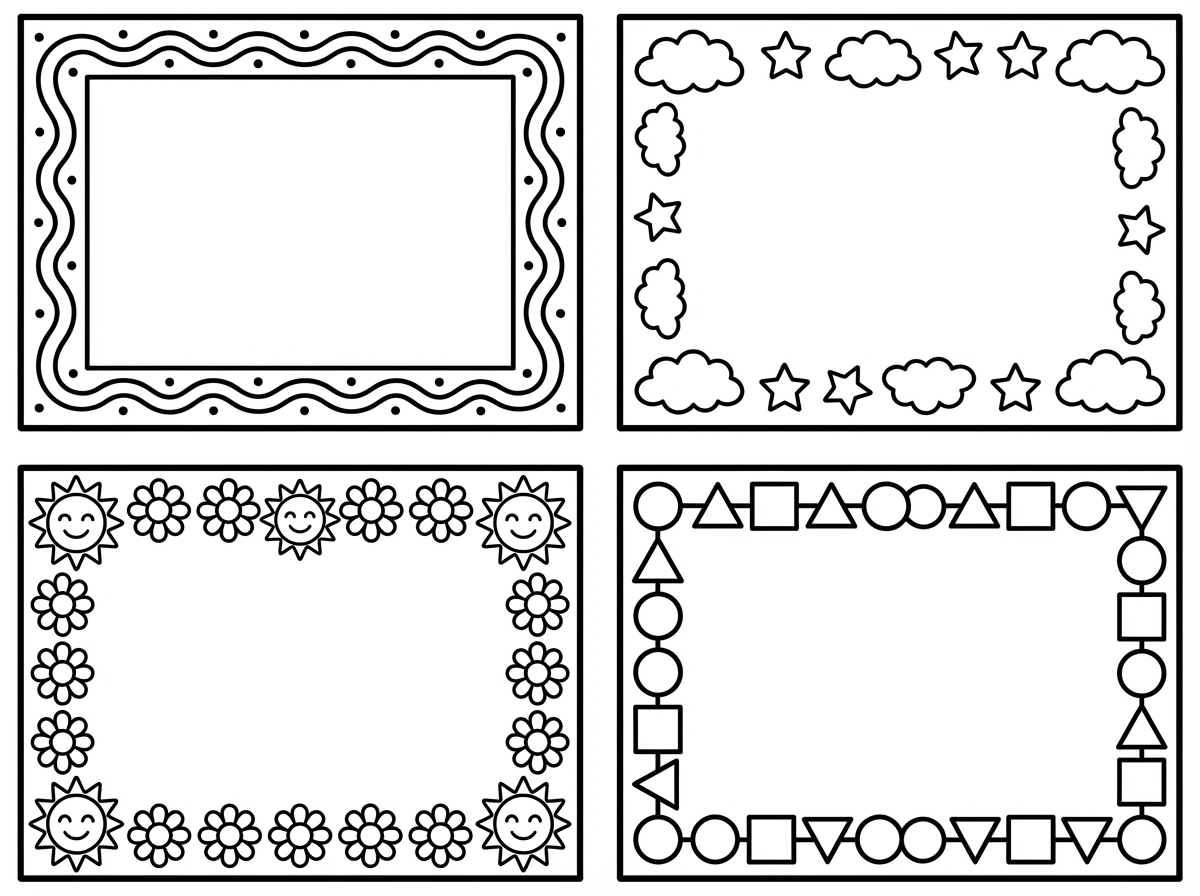 אני רוצה ארבע מתוחמים ליצירה.