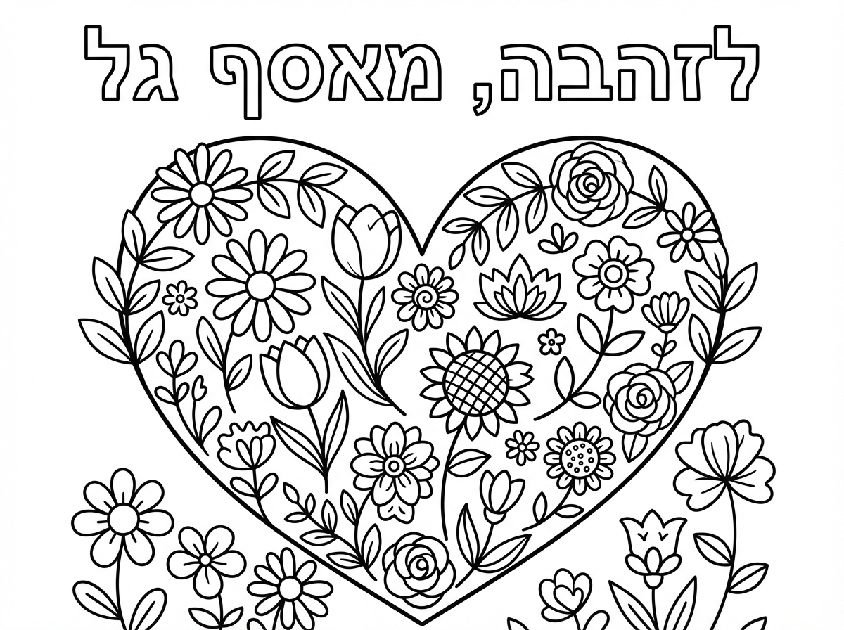 אשמח לאיור של לב גדול ובפנים פרחים . הכותרת:
לזהבה, מאסף גל