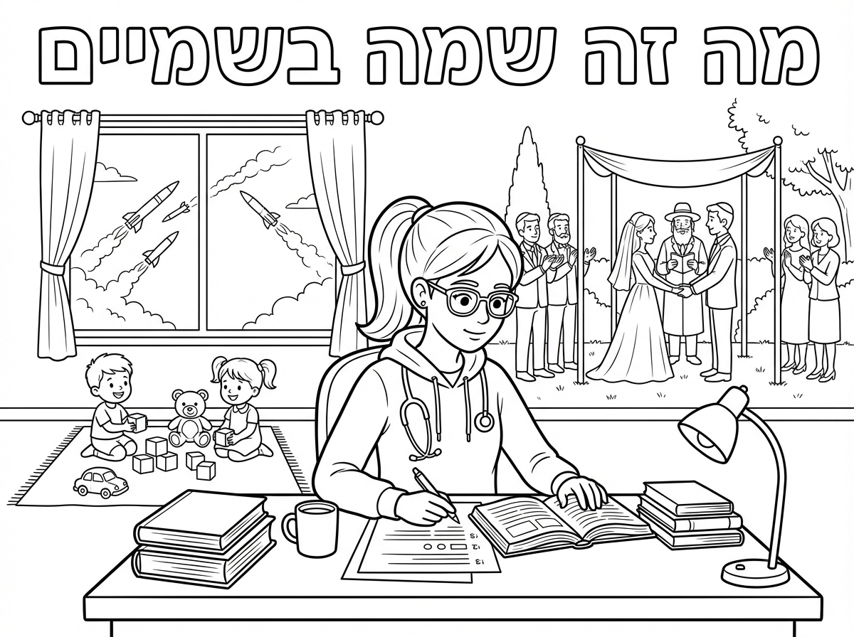 אפשר שברקע יהיה כתוב "מה זה שמה בשמיים"