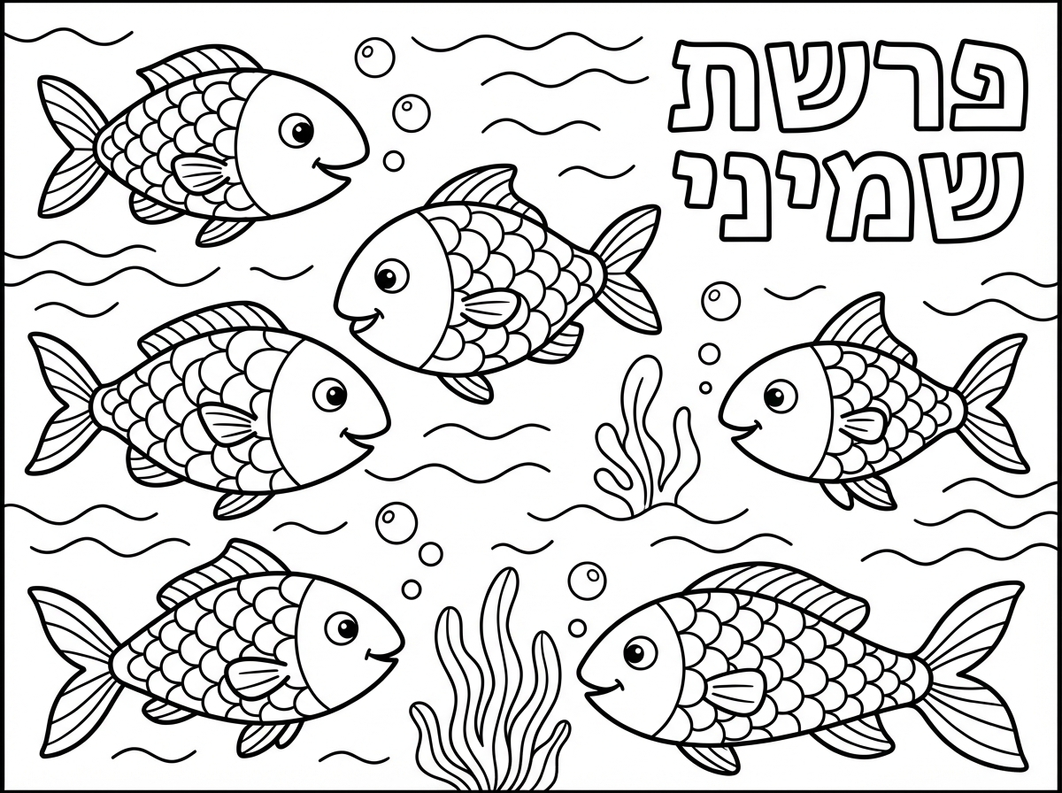 להוסיף כיתוב פרשת שמיני בתמונה בצד ימין למעלה