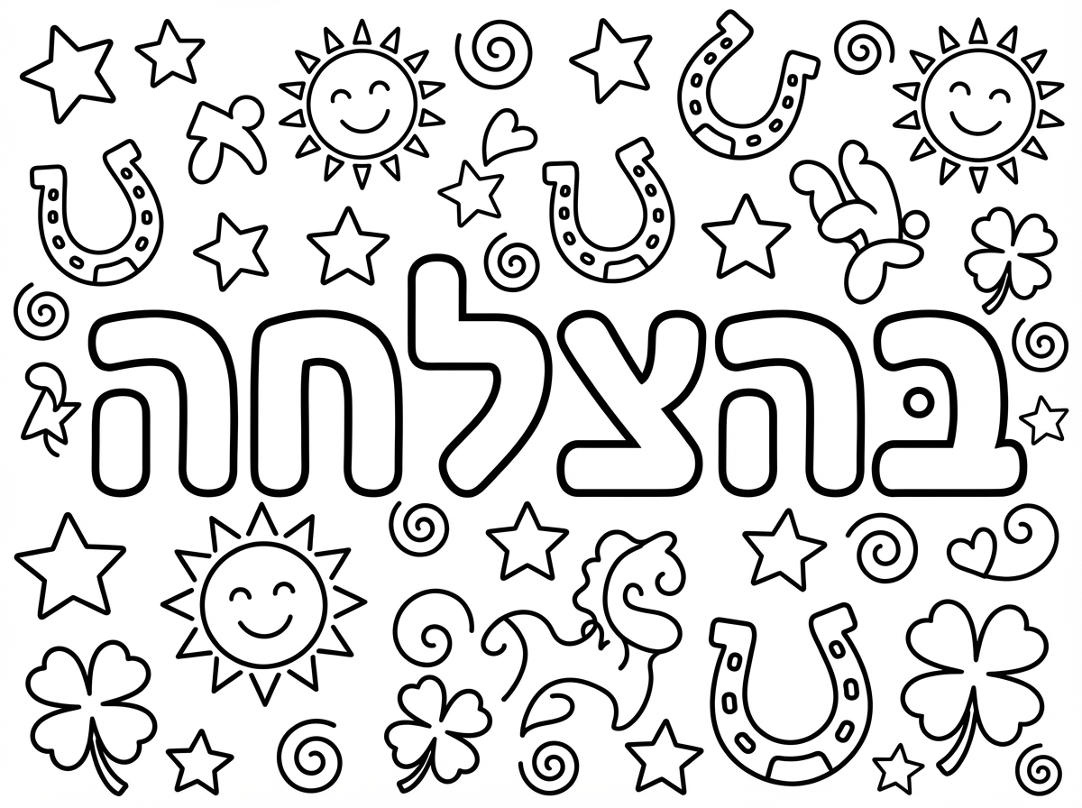 אפשר דף צביעה של בהצלחה