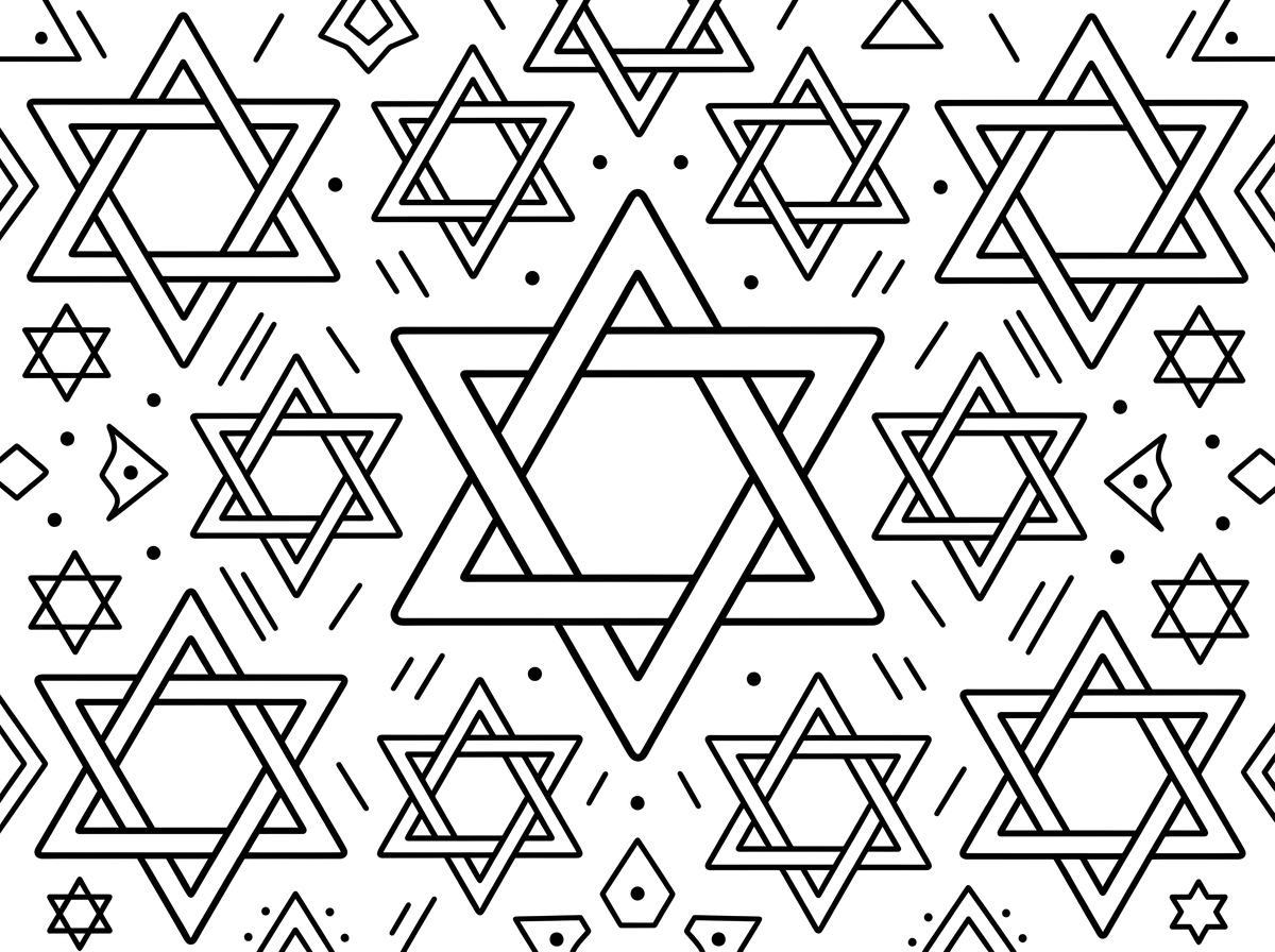 תכין לי ציור של מגן דוד אדום 
ריק בגודל של דף רגיל