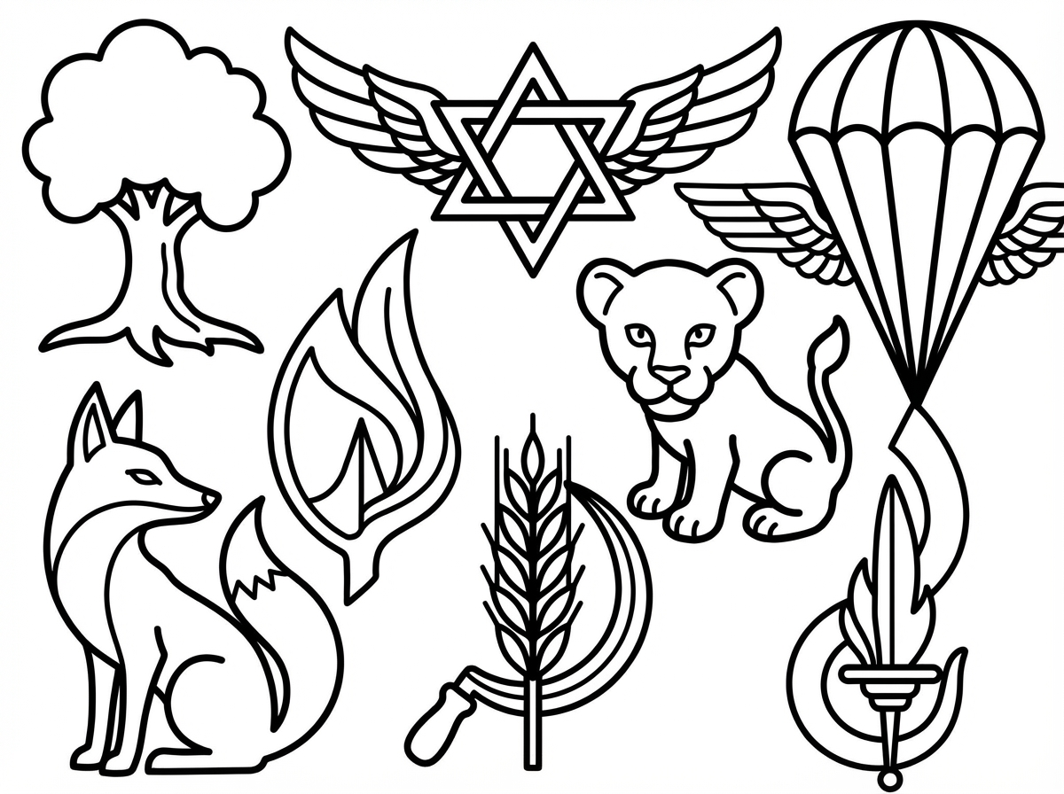 התכוונתי של החטיבות בצה''ל. גולני, גבעתי, חיל האוויר, כפיר, נח''ל וצנחנים.