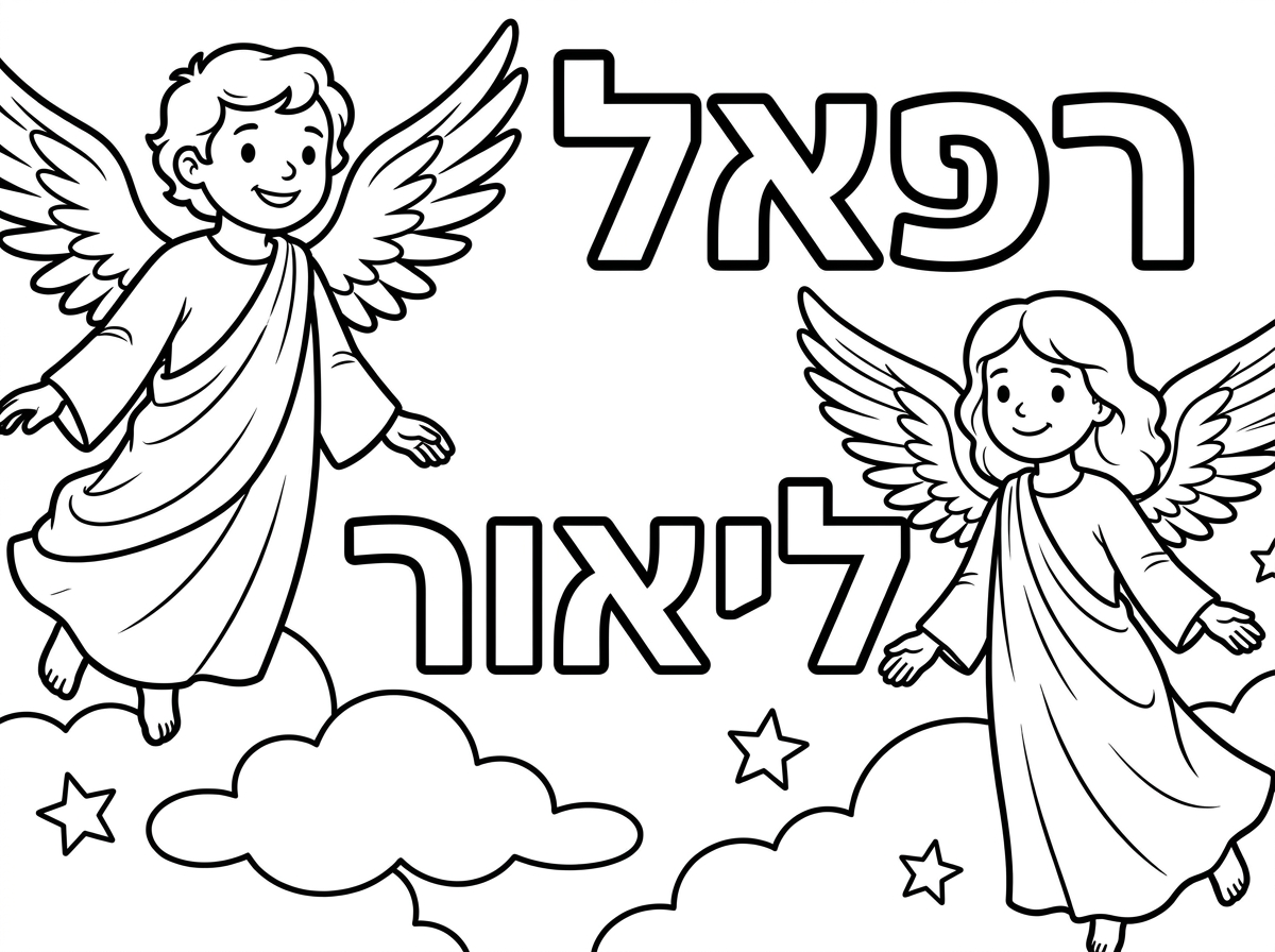 תיעזר בתמונה ששלחתי עכשיו ו... תמחק את מה שרשמת באנגלית ותרשום רפאל בעברית וליאור בעברית.