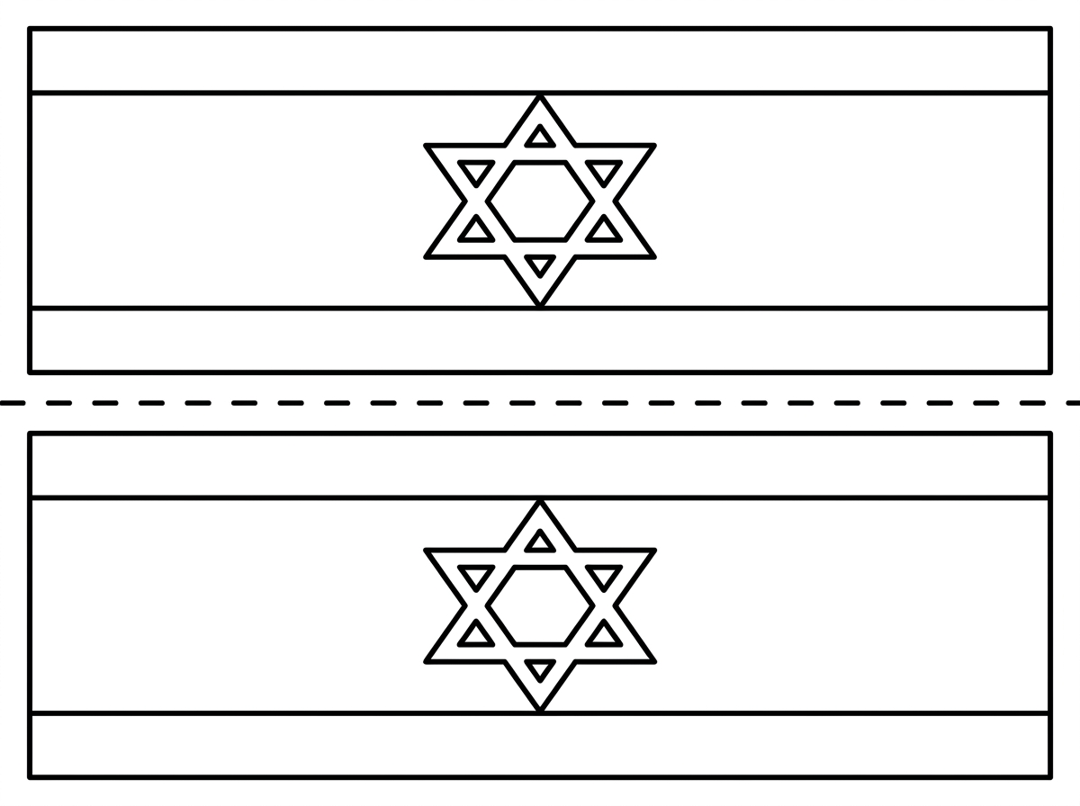 תסובב את הדגלים שיהיו אחד מתחת לשני