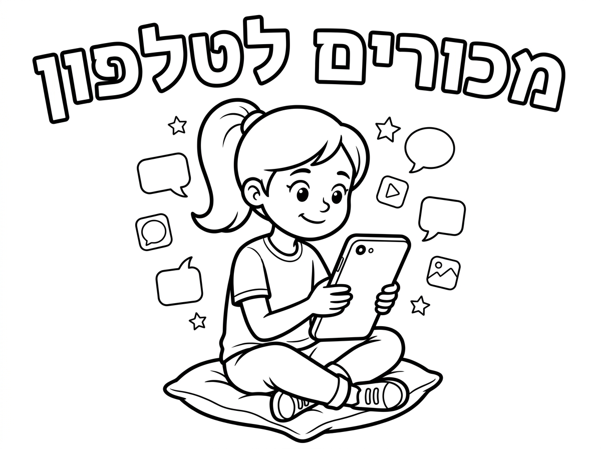 לא, נכון התמונה ששלחתי לך, הזאתי, אז היא תעשה מעל כיטוב וחורים לטלפון ותעשה את הילדה עם טלפון. הבנת? ביי. תשלחי.