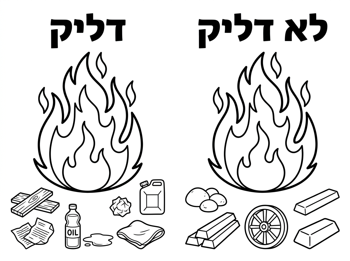 תוכל לעשות שהמדורות יהיו יותר גדולות והציורים יהיו יותר קטנים ותערבב אותם