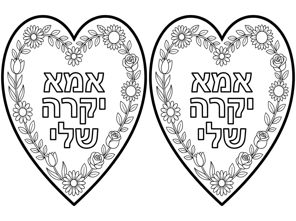 את הלבבות להעמיד לרוחב 
את הפרחים כמסגרת בתוך הלב
את הלב אנו גוזרים