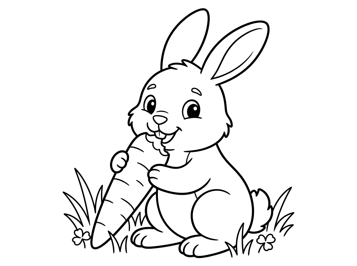 תצייר לי ציור של הרנבת  הכלת גזר🥕