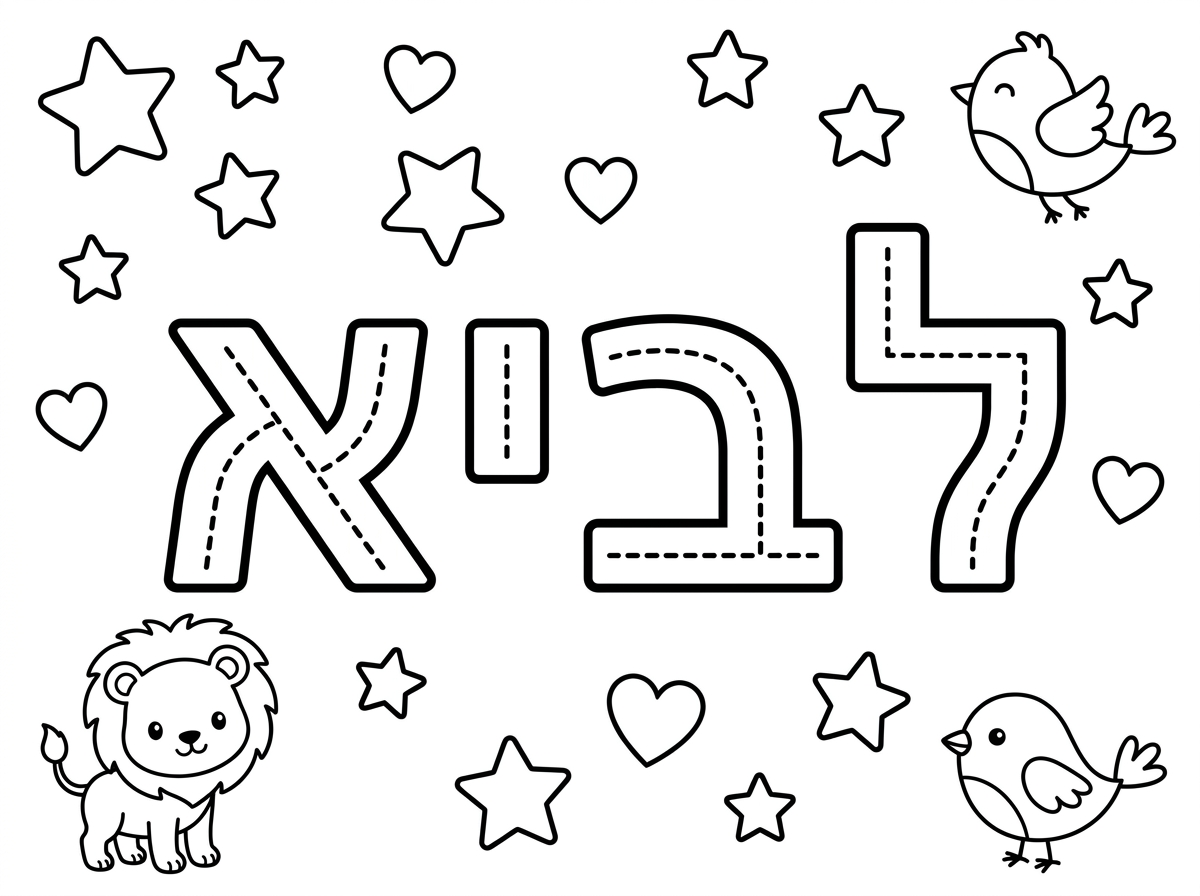 אשמח לדף שרשום לביא בגדול שיוכלו לעבור עליו