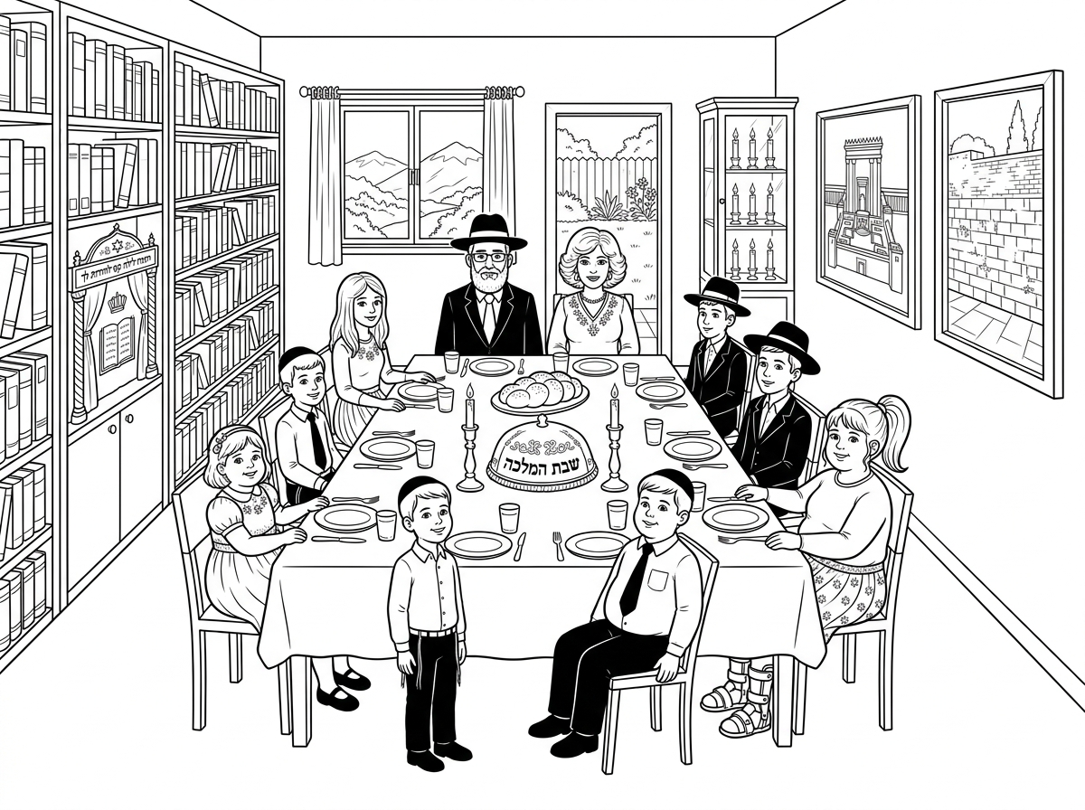 מדהים רק אם אפשר אותו דבר בדיוק
רק להוריד את האזניות מהילד
ולהוסיף וויטריה פינתית עם 7 נרות דולקים