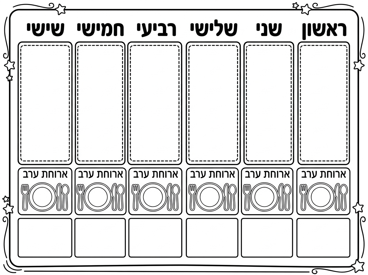 מקסים, אבל לא עשית פעמיים ארוחת ערב בכל אחד. תוריד את הארוחת ערב למטה ובמסגרת הקטנה, שם להכניס כזה בקטן יותר את ה ארוחת ערב עם הצלחת, המזלג והכפית.