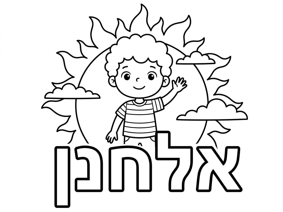 כתוב אלחנן עם שקיעה.