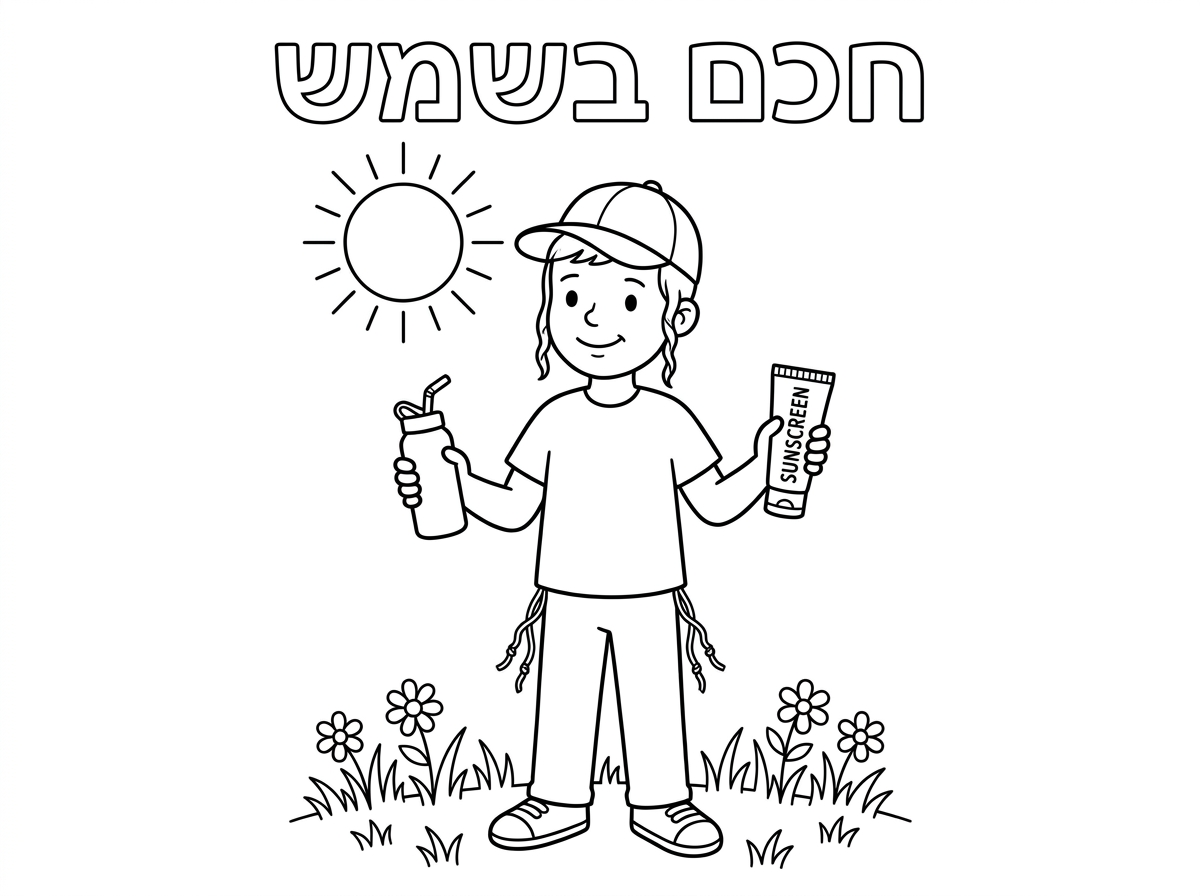 עכשיו בדיוק כזה
במקום הילדה

עם ילד עם כובע
מכנסיים ארוכות 
שבצדיים חוטי ציצית

פיאות דקות קצרות לצידי האוזניים