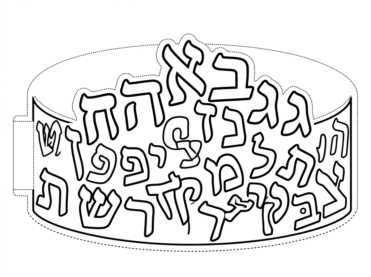 תכין לי בבקשה כתר של אותיות לכבוד מסיבת אותיות